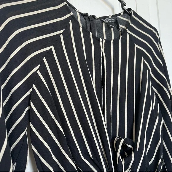 Top Shop MIDI Stripped Dress Size 4 - Picture 8 of 9